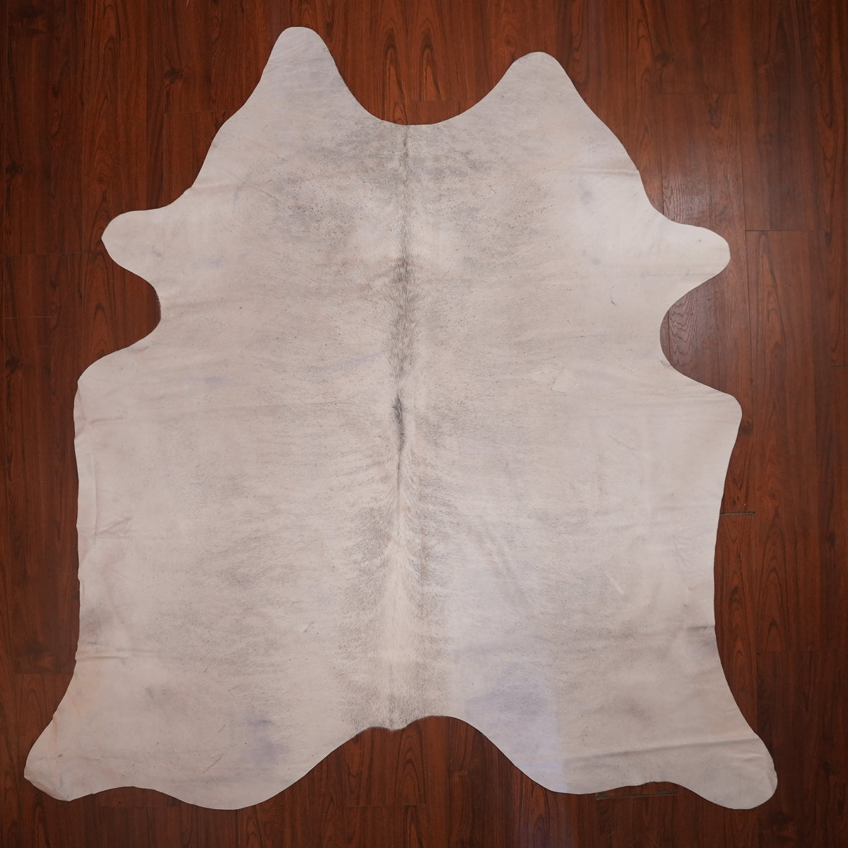 Misty Grey Brindle cow hide rug, 227 x 220 cm, genuine cowhide