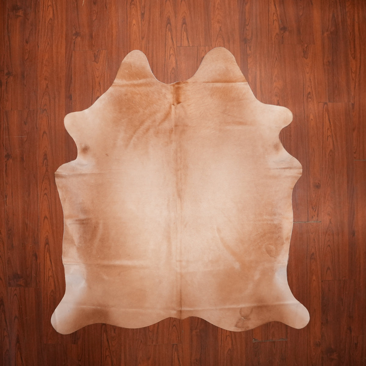 Soft Tonal Caramel cow hide rug, 189 x 177 cm, genuine cowhide