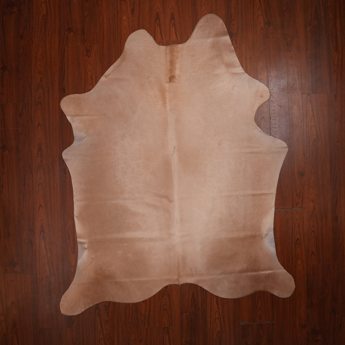 Solid Tonal Caramel cow hide rug, 210 x 167 cm, genuine cowhide
