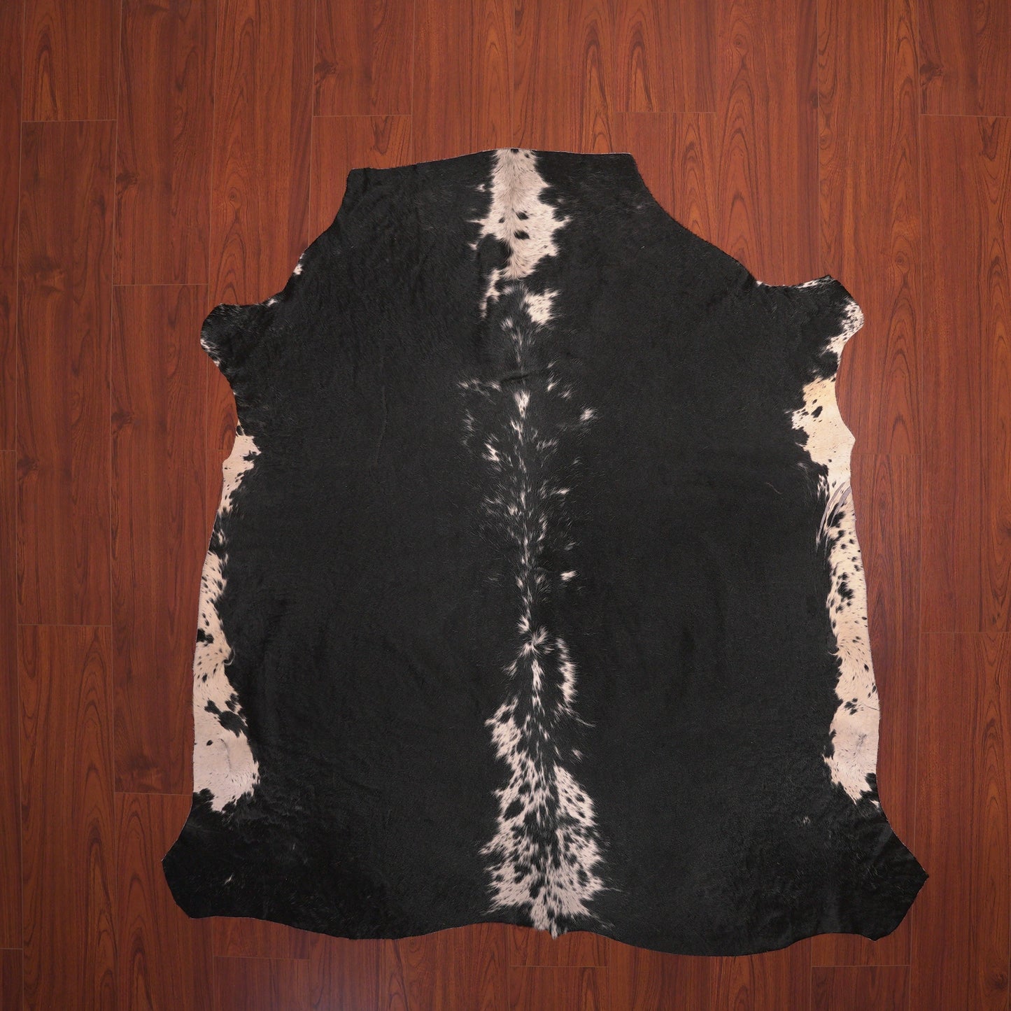 black and white nguni hide rug