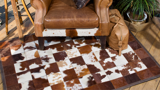 The Versatility of Stitched Cowhide Rugs