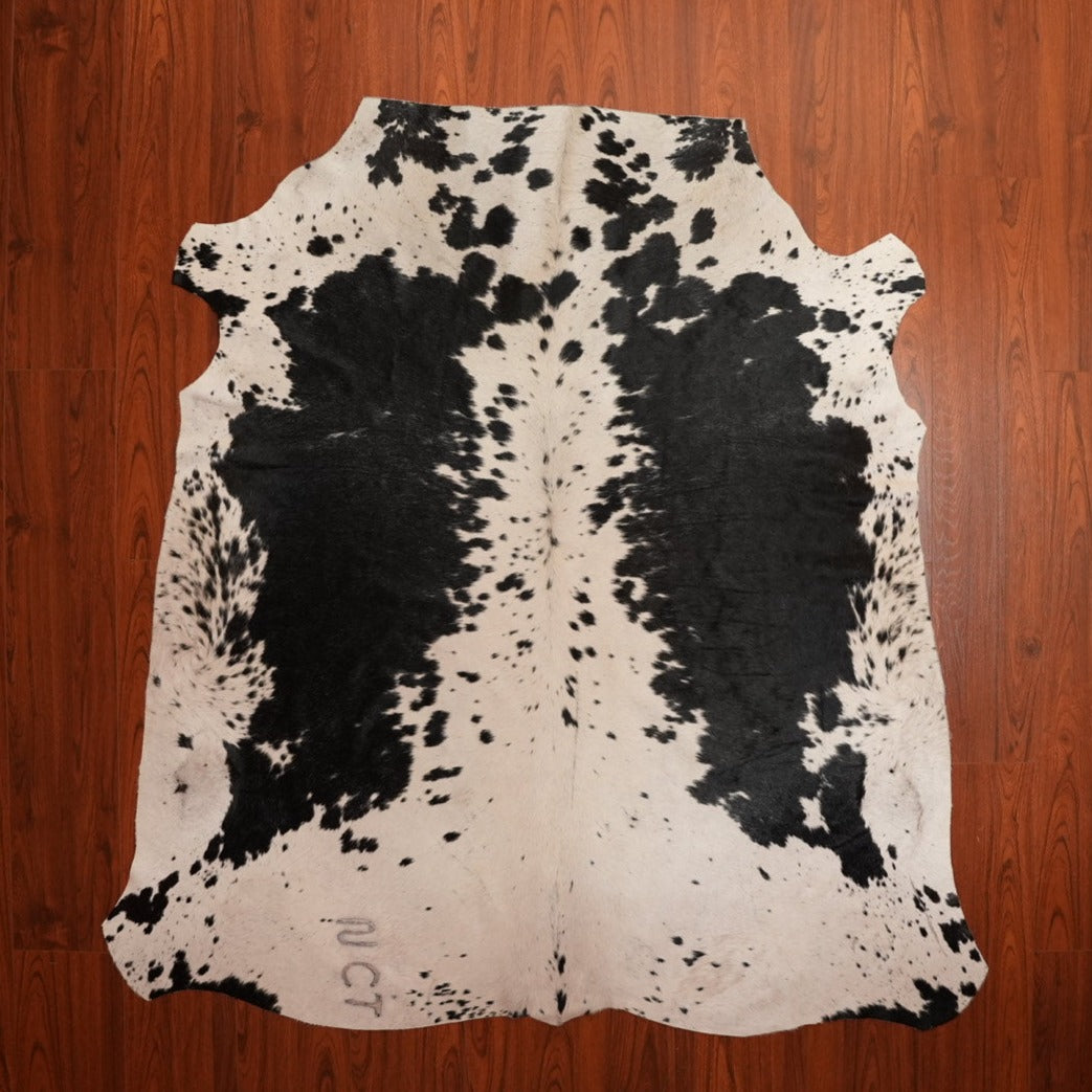 The Nguni Guy Black and White Spotted Nguni Cow Hide Rug 