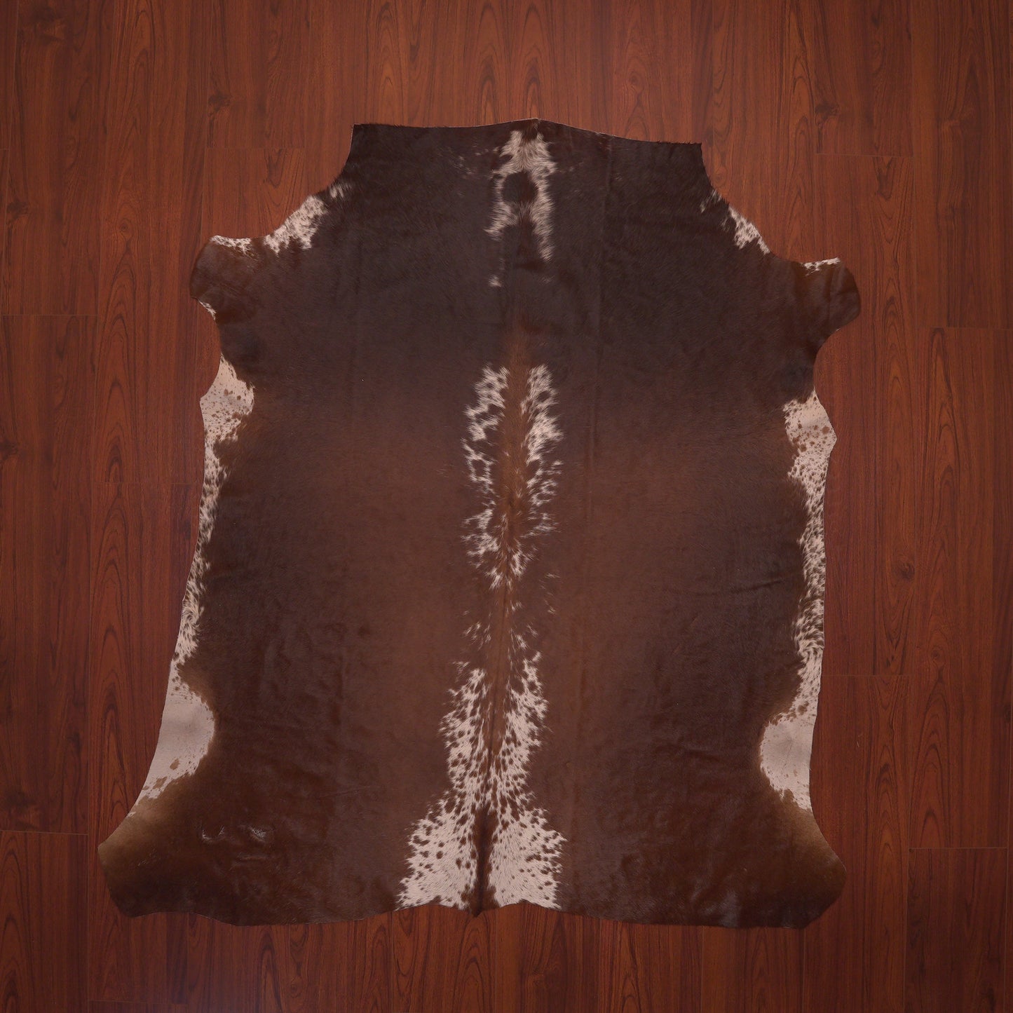 brown white nguni cowhide animal skin rug carpet