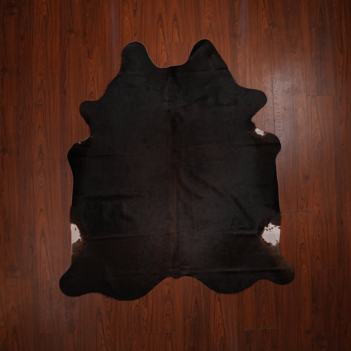 Dark Espresso Brindle cow hide rug, 180 x 163 cm, genuine cowhide