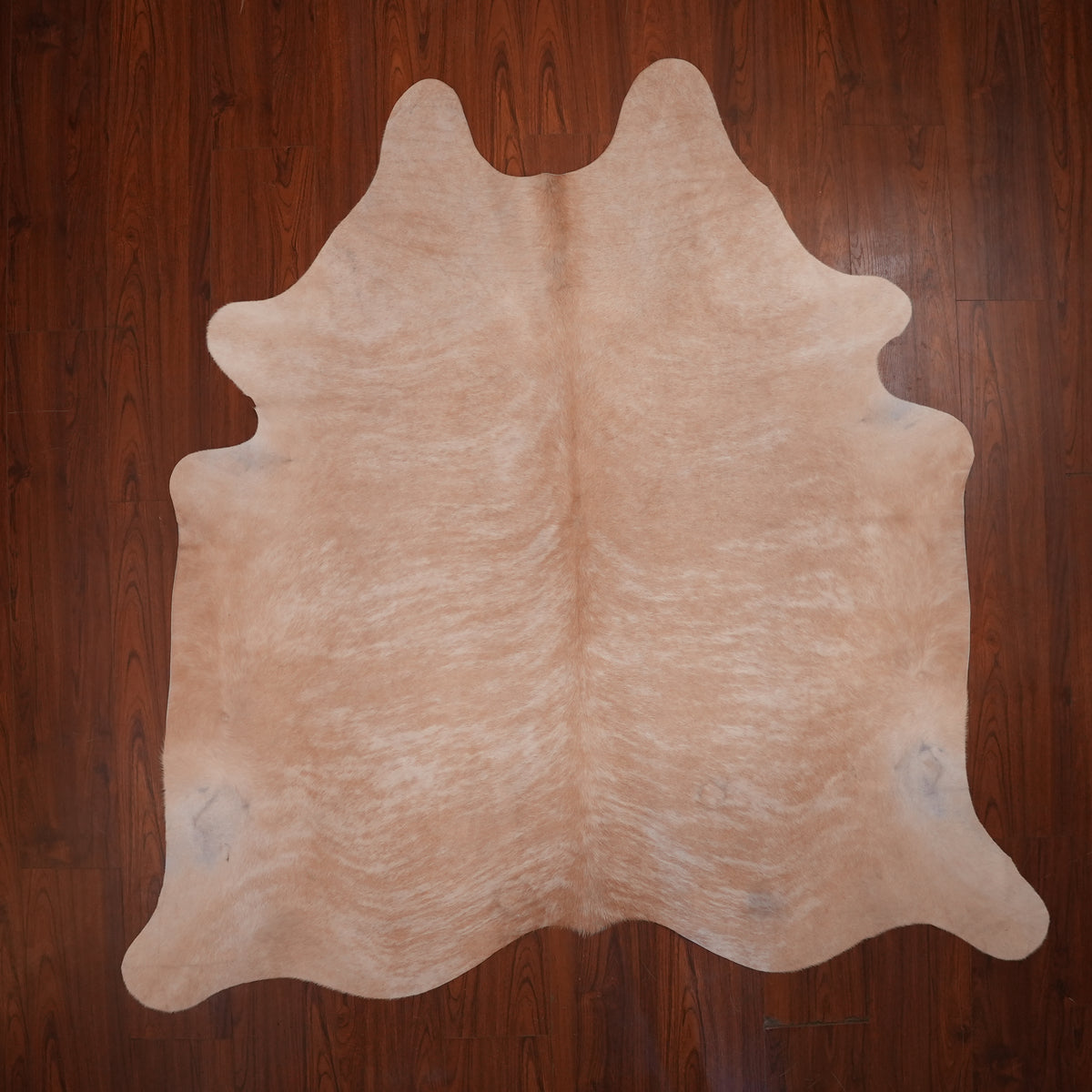 Soft Caramel Brindle cow hide rug, 203 x 210 cm, genuine cowhide