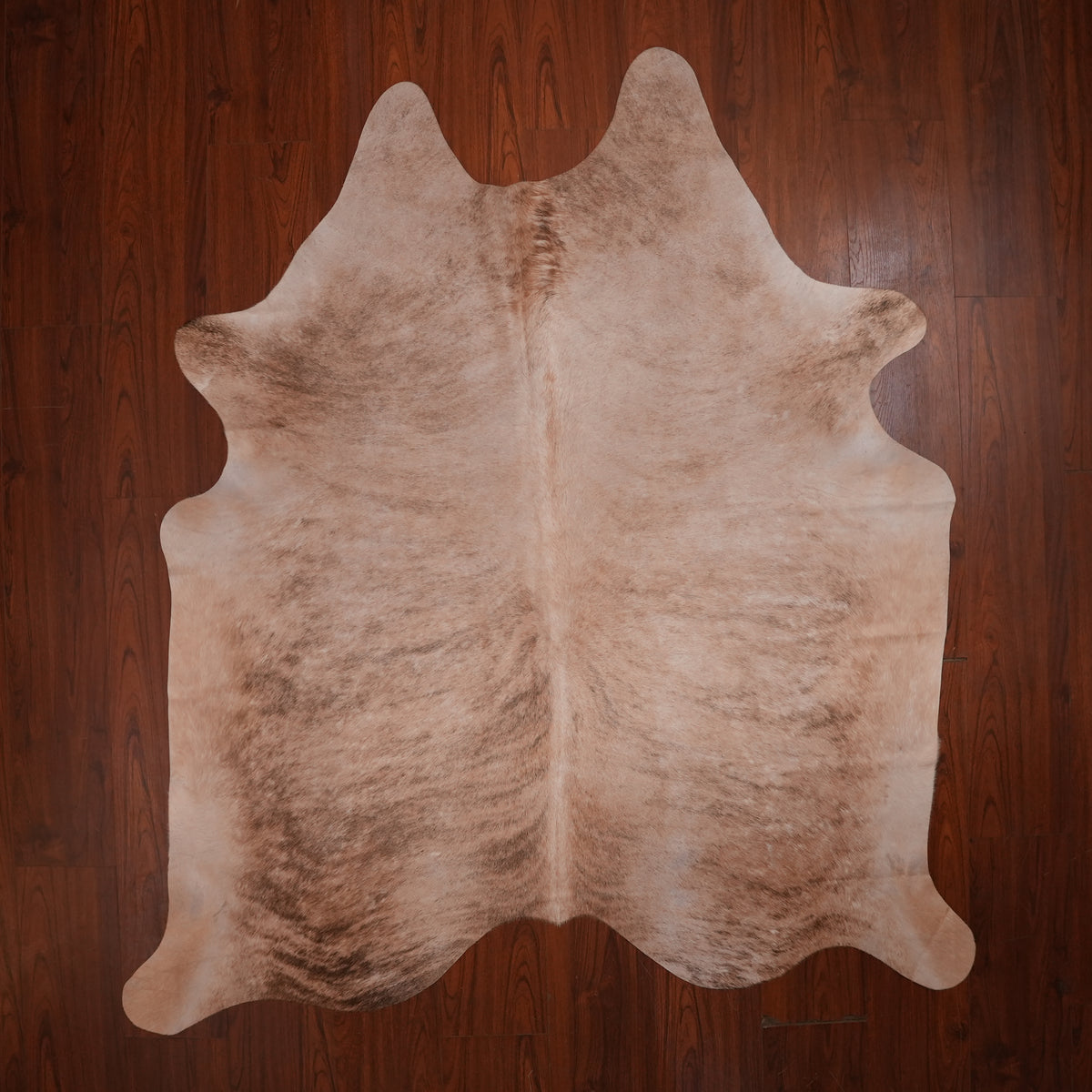 Soft Caramel Brindle cow hide rug, genuine cowhide