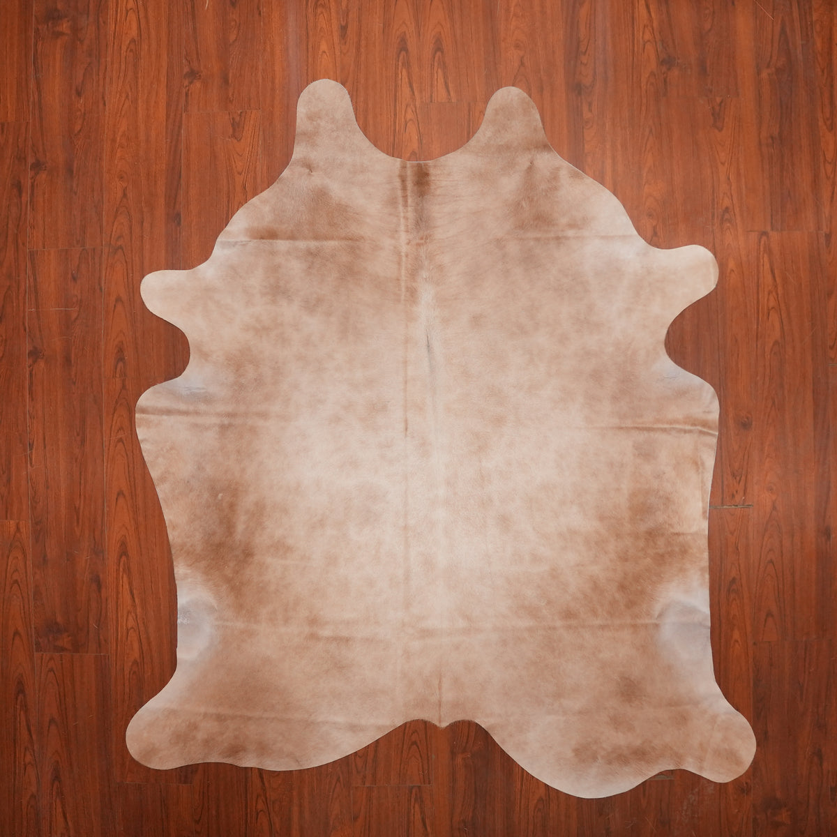 Soft Mottled Caramel cow hide rug, 212 x 187 cm, genuine cowhide