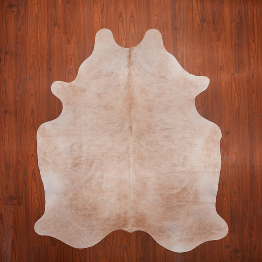 Soft Brindle Champagne cow hide rug, 210 x 186 cm, genuine cowhide