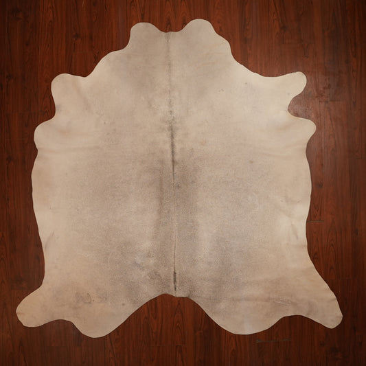 Soft Tonal Grey cow hide rug, 213 x 222 cm, genuine cowhide