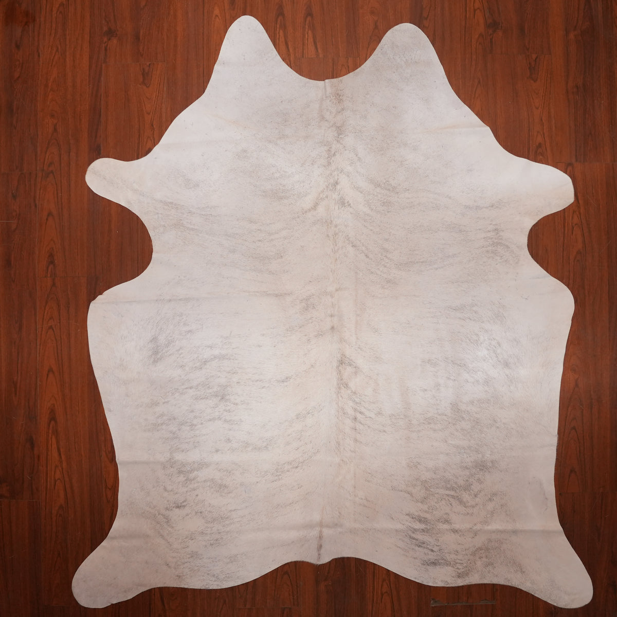 Soft Brindle Grey cow hide rug, 227 x 193 cm, genuine cowhide