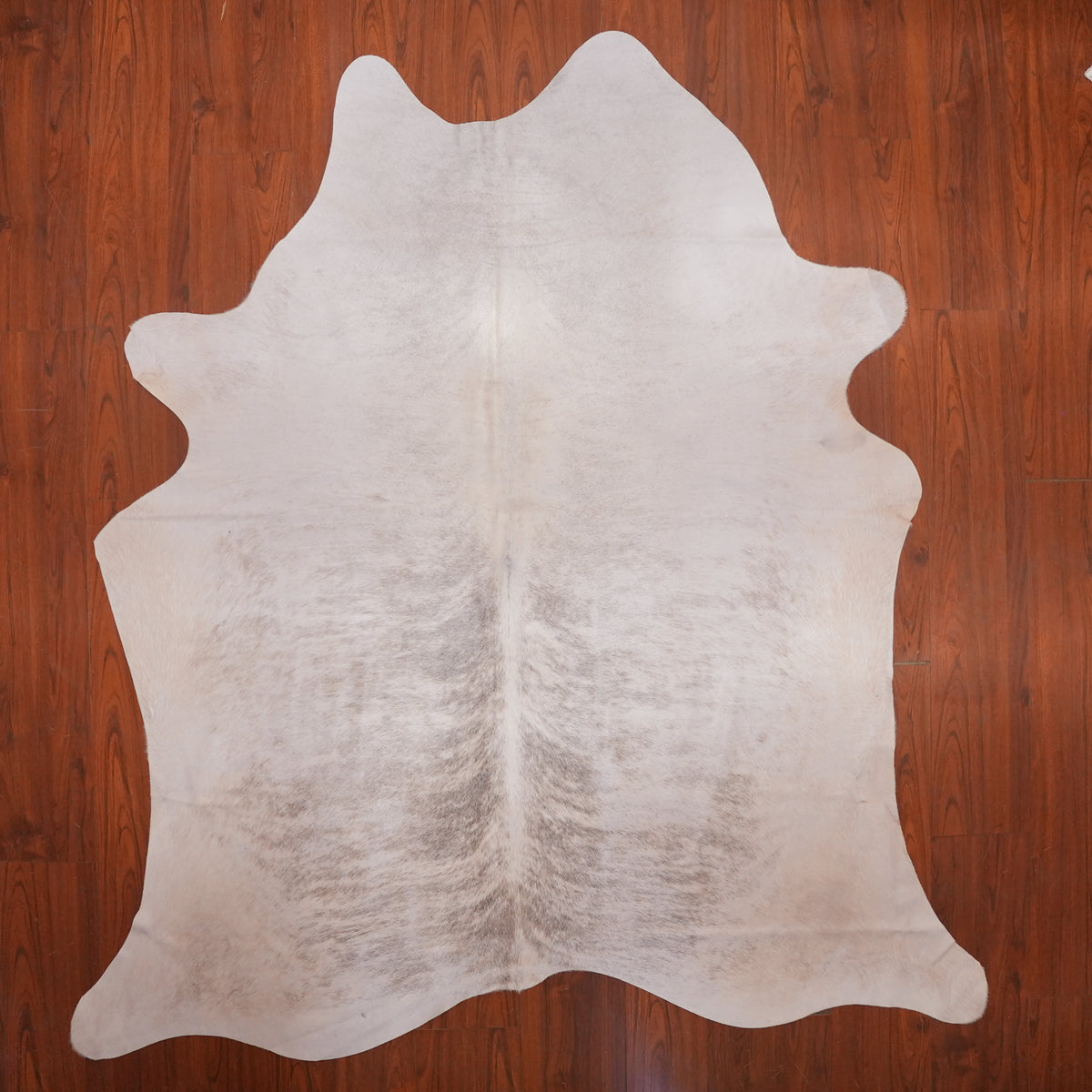 Pale Brindle Grey cow hide rug, 231 x 213 cm, genuine cowhide