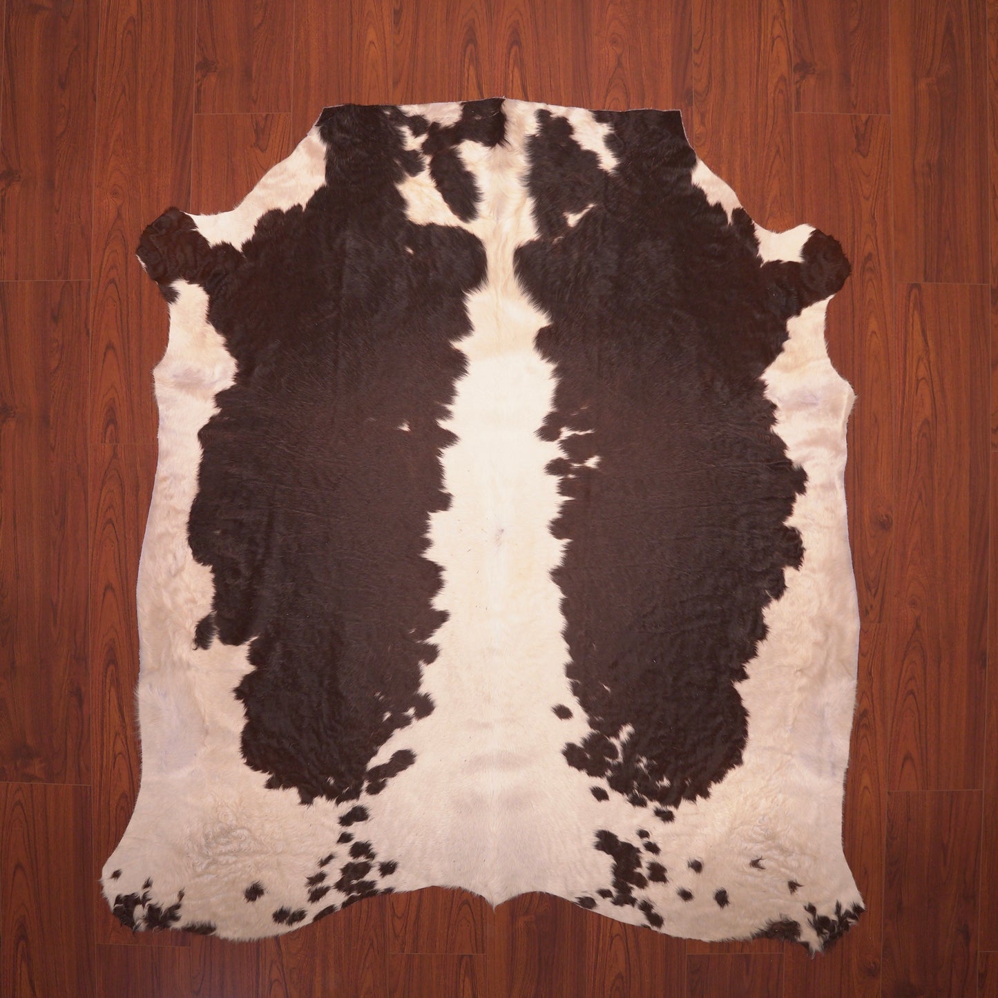 nguni guy cow skin hide rug mat brown and white