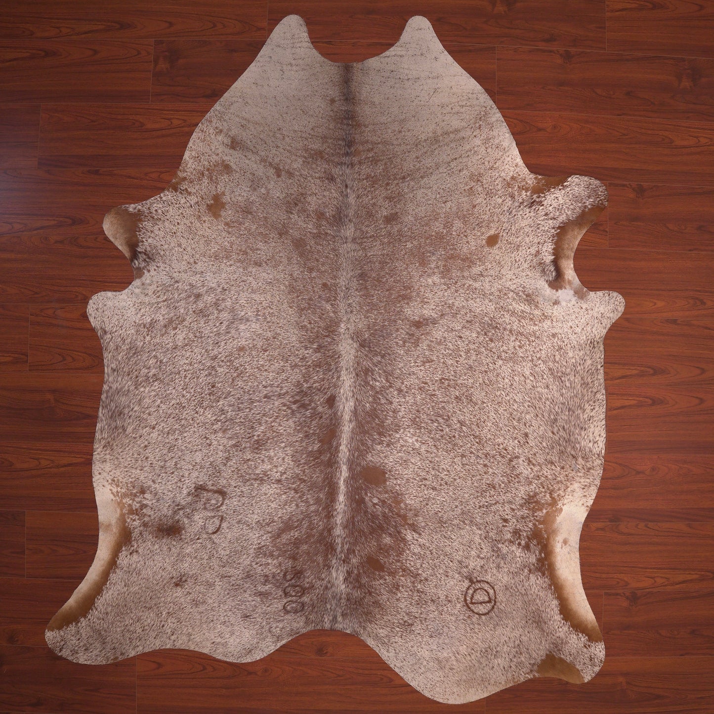 speckled cowhide skin rug