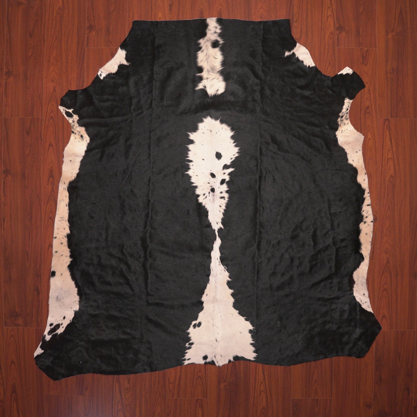 black white nguni hide cow skin rug